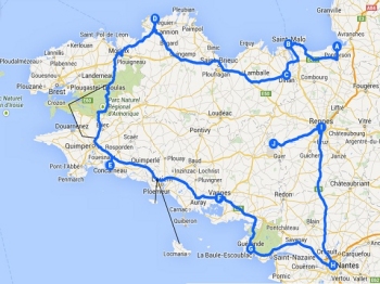 Itinéraires de circuit en Bretagne