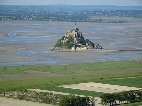 Mont Saint Michel from the sky