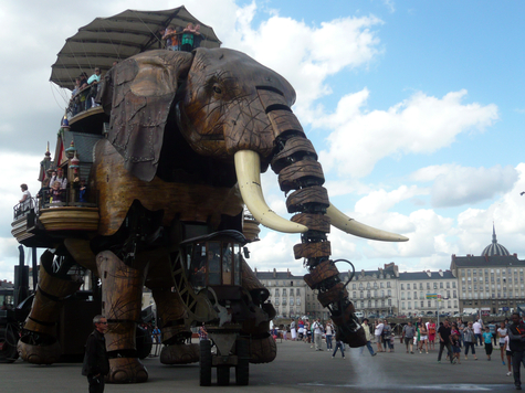 Nantes with its elephant and machines